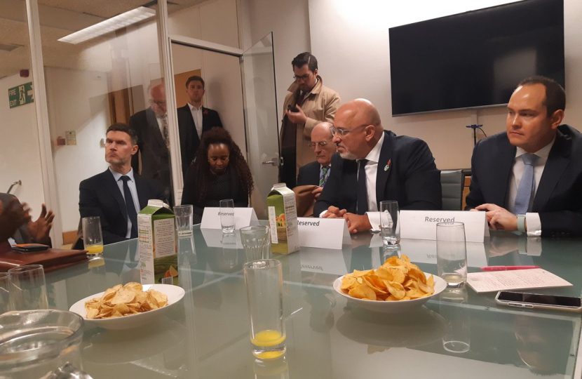 Nadhim Zahawi MP with others discuss Education