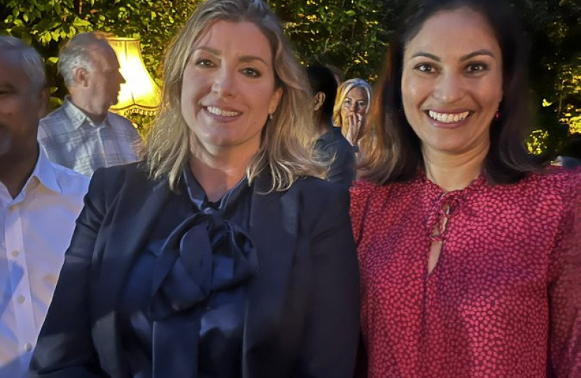 Naz Panju with Penny Mordaunt