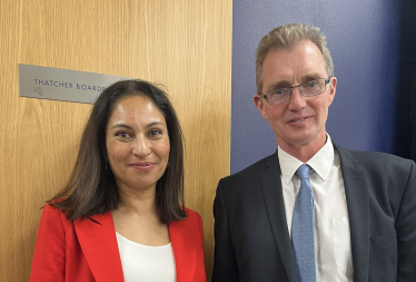 Naz Panju and David Davies MP