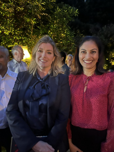 Naz Panju with Penny Mordaunt